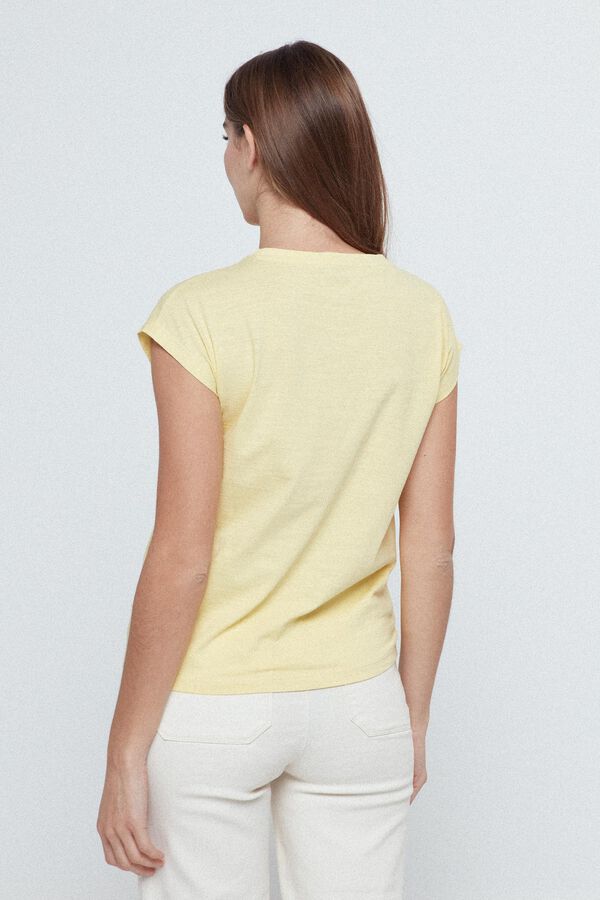 Fifty Outlet Camiseta Básica Pinzas Amarillo