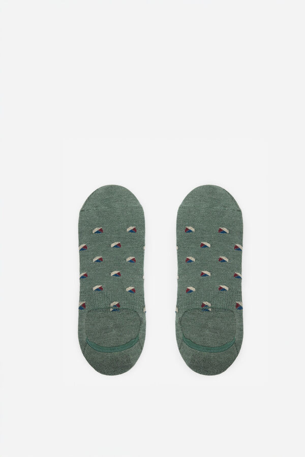 Milano pack pinkies  com estampado mini veleiros. Verde