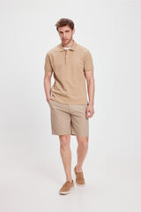 Milano Polo Piqu&eacute; B&aacute;sico Castanho