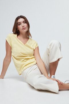 Fifty Outlet Camiseta Básica Pinzas Amarillo