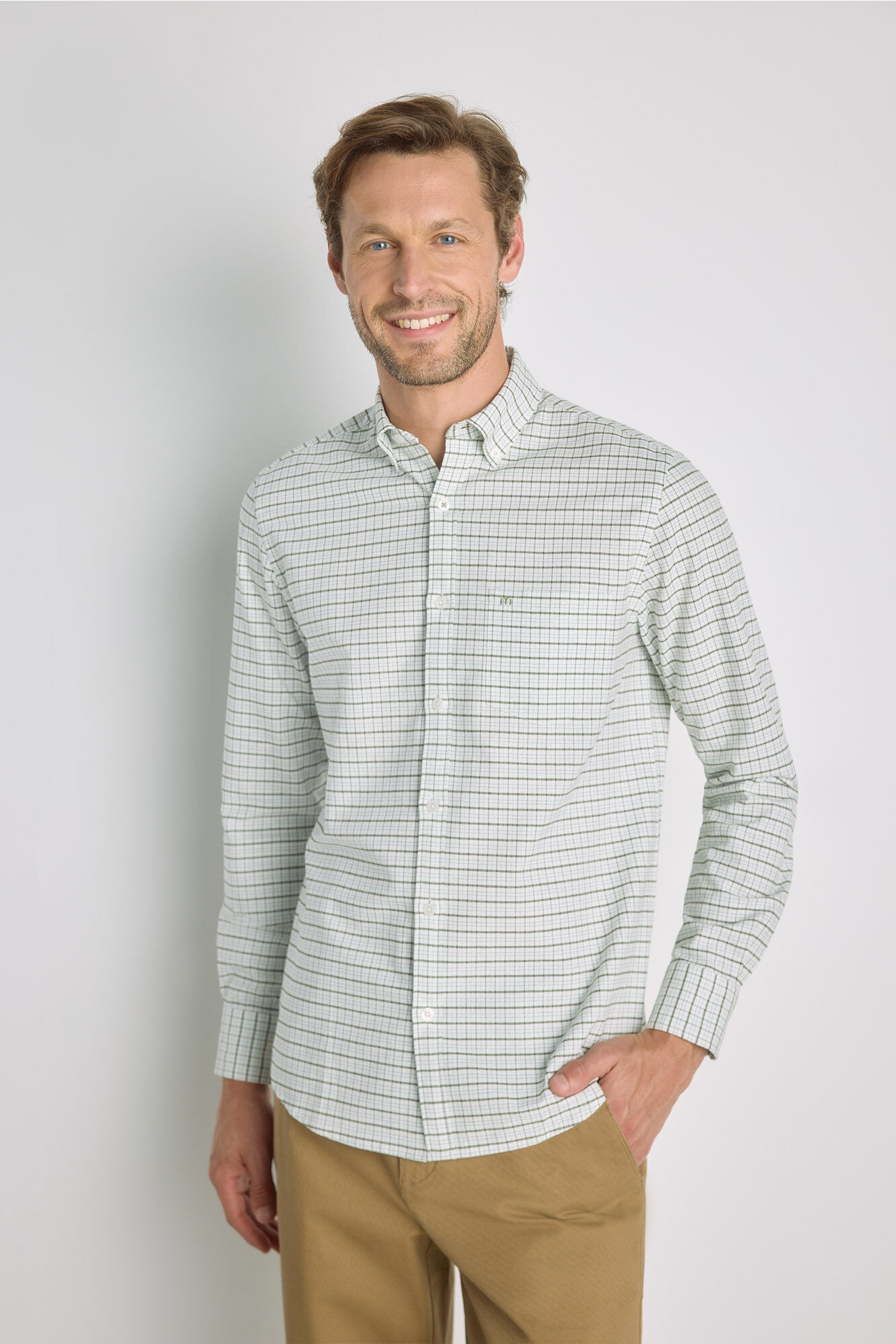 Milano Camisa cuadros manga larga