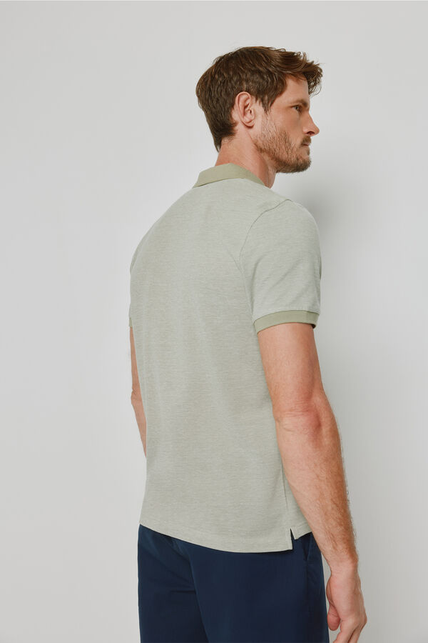 Milano Polo de manga curta C&aacute;qui