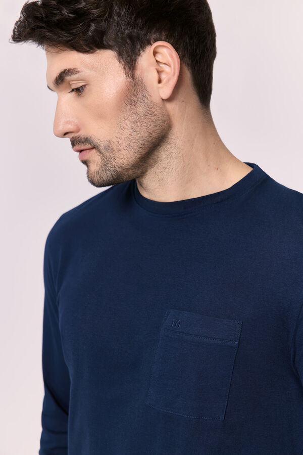 Milano Pijama Largo Plana Navy