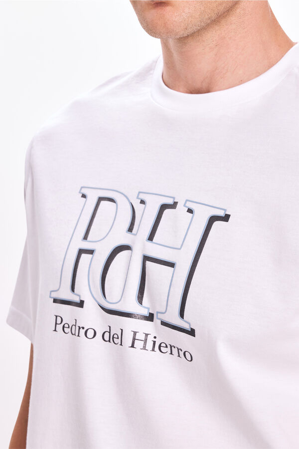 Pedro del Hierro Camiseta Big Logo PDH Blanco