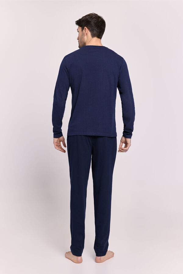 Milano Pijama Lettering Navy