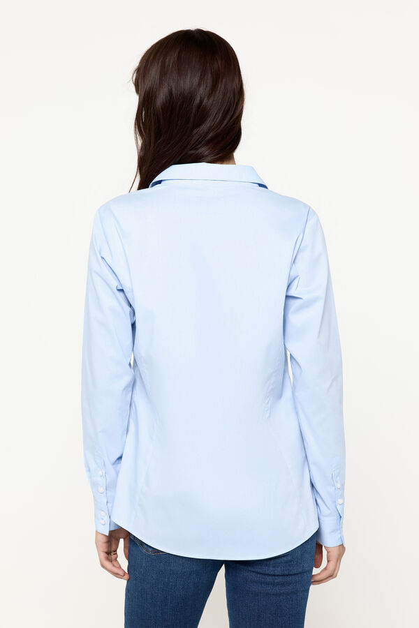 Milano Camisa justa Azul