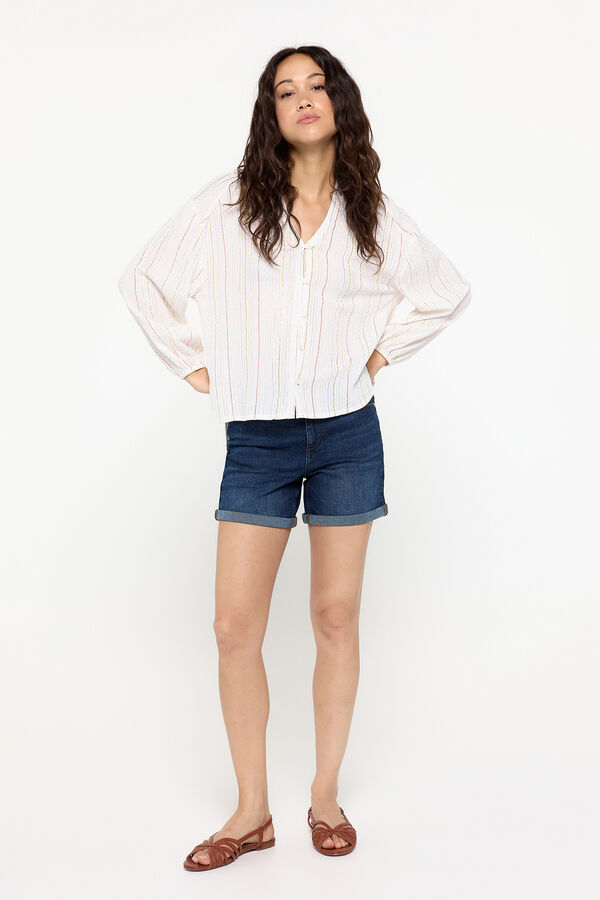 Milano Bermuda curta denim Azul