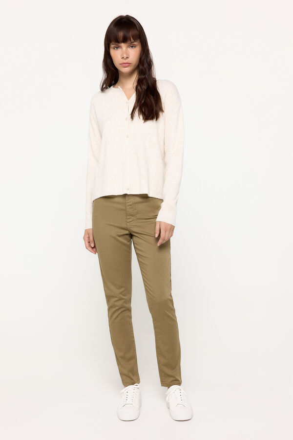 Milano Pantal&oacute;n Ajustado Marr&oacute;n Oscuro