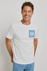 Pedro del Hierro T-shirt de manga curta estampada Branco