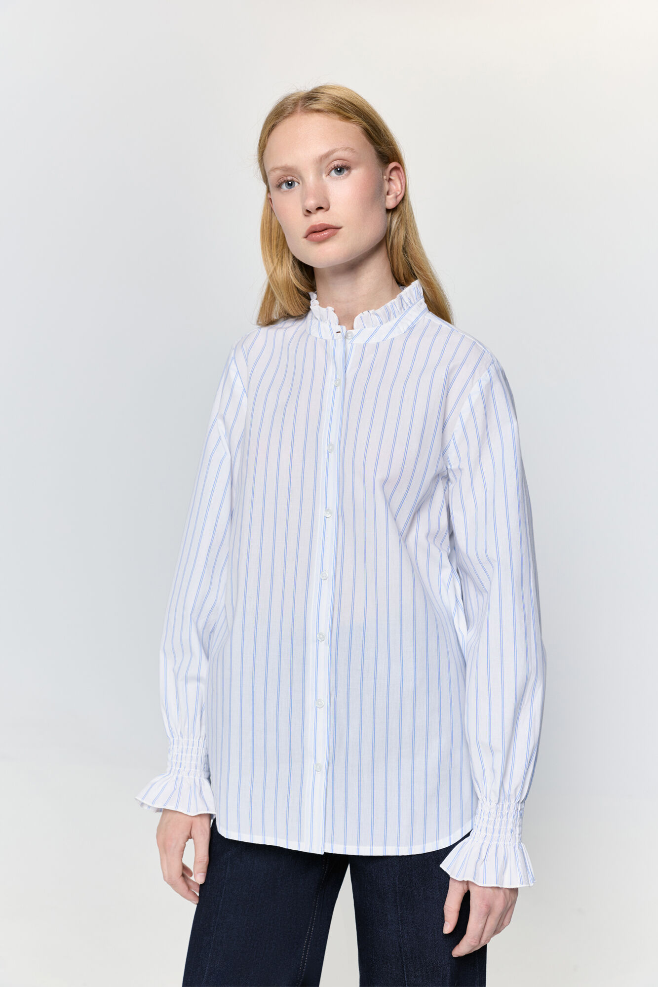 Milano Camisa cuello volante