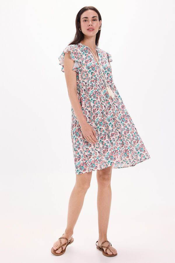 Milano Vestido curto fluido Multicolor