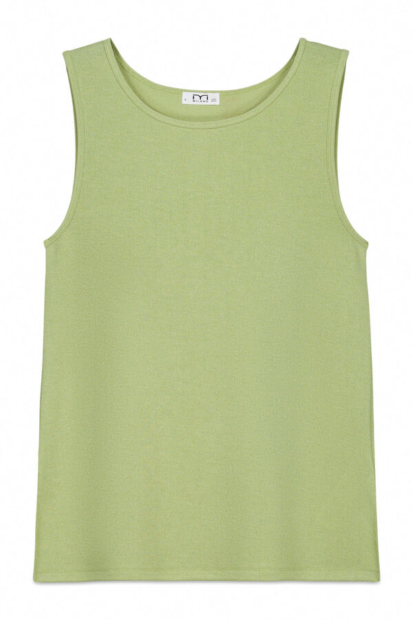 Milano Top gola redonda Verde