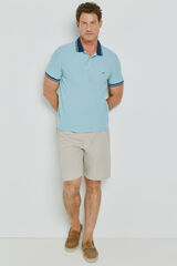 Milano Polo de manga curta Azul