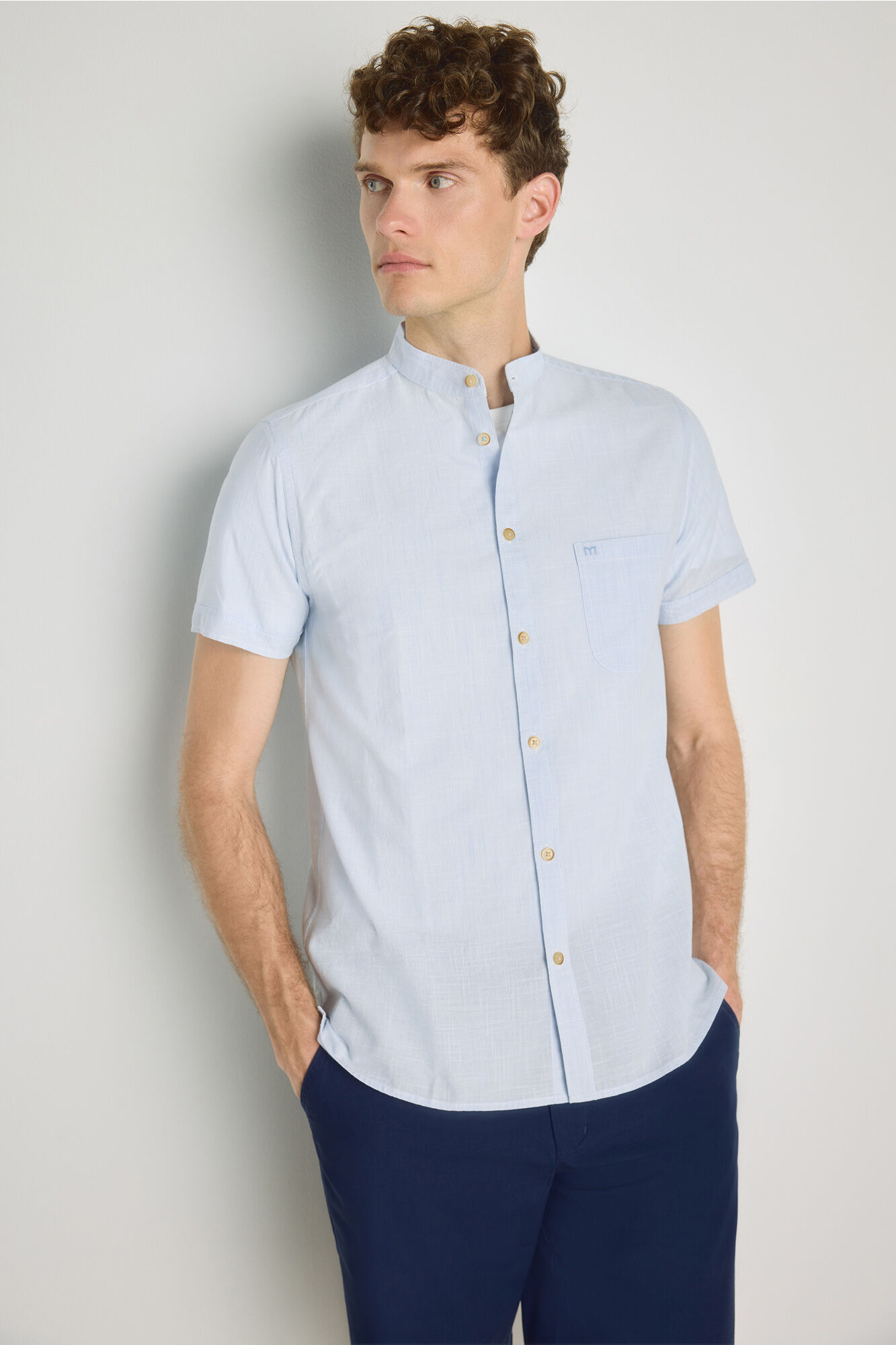 Milano Camisa rayas manga corta