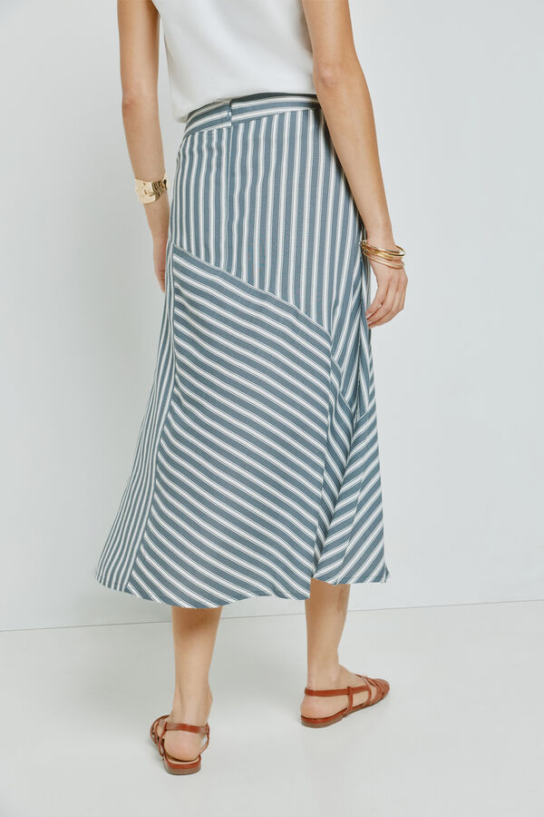 Milano Falda de rayas Azul