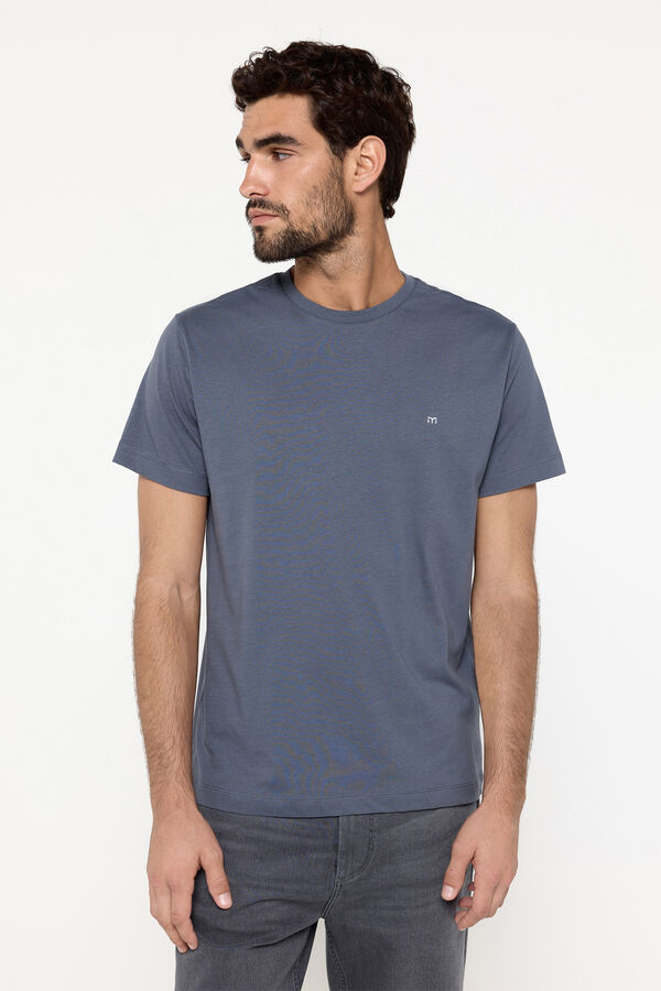 Milano Camiseta Básica 100% Algodão Azul