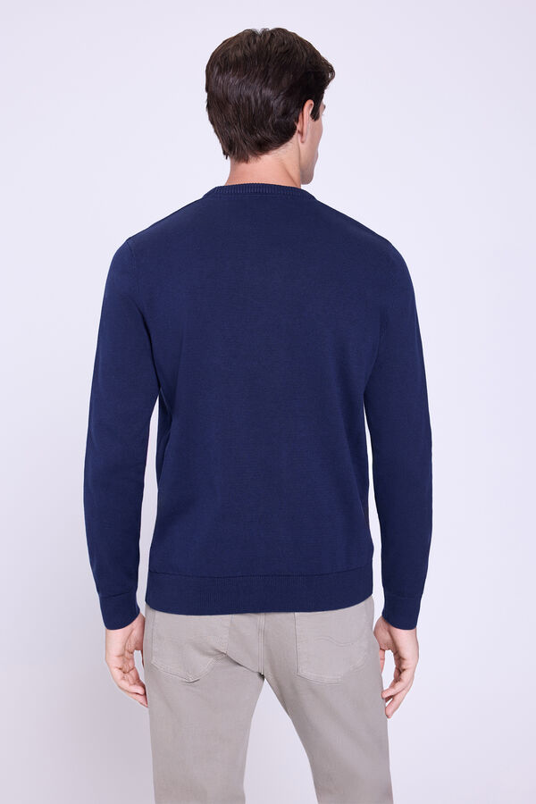 Springfield Jersey Básico Cuello Redondo Navy