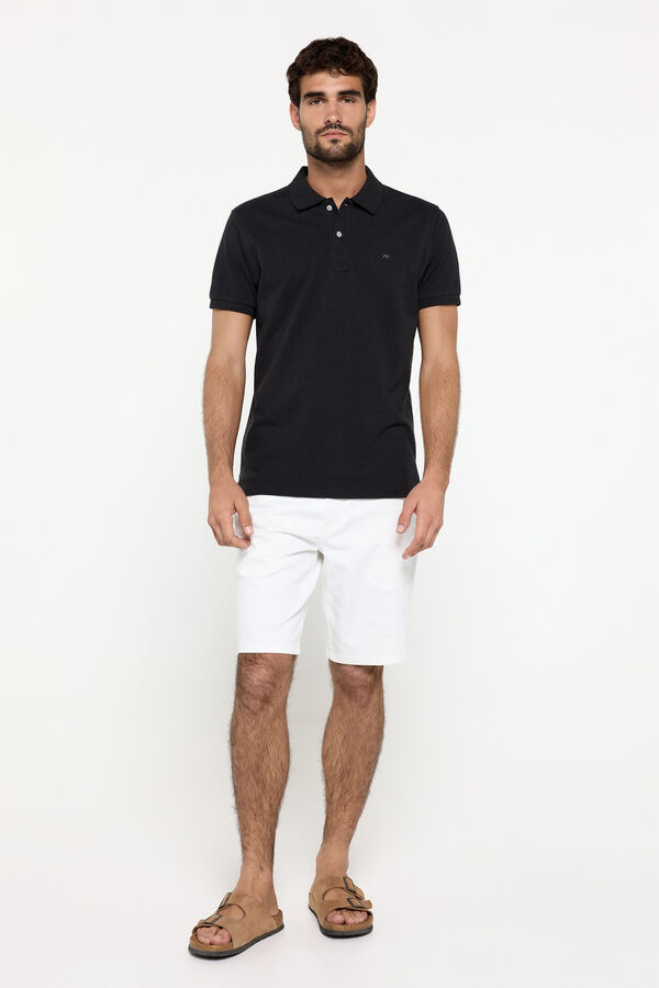 Fifty Outlet Polo manga corta Negro