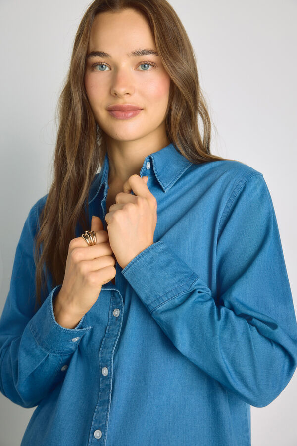 Milano Camisa de ganga Azul indigo
