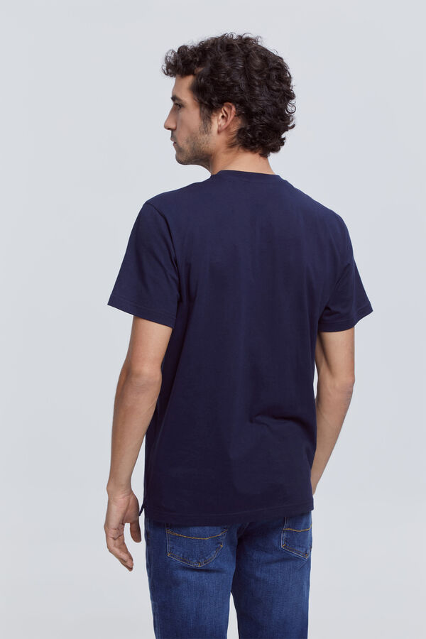 Pedro del Hierro T-shirt B&aacute;sica PDH Marinho