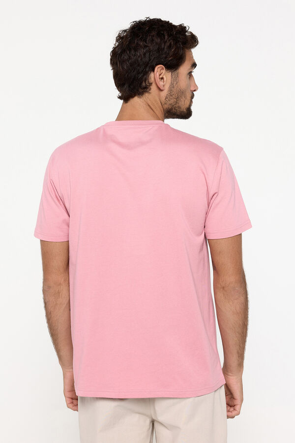 Milano T-shirt manga curta. 100% algod&atilde;o. Rosa