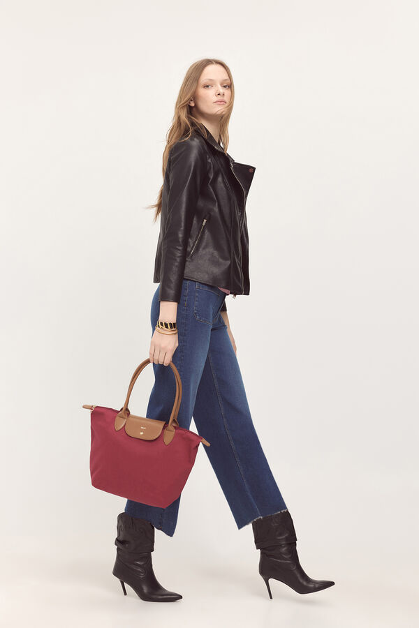 Milano Bolso shopper con grabado Vino