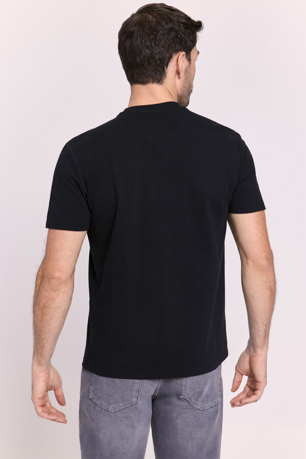 Milano T-shirt manga curta piqué Preto