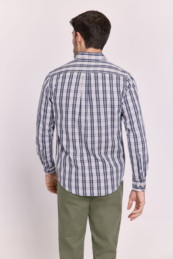 Milano Camisa cuadros relaxed fit Navy