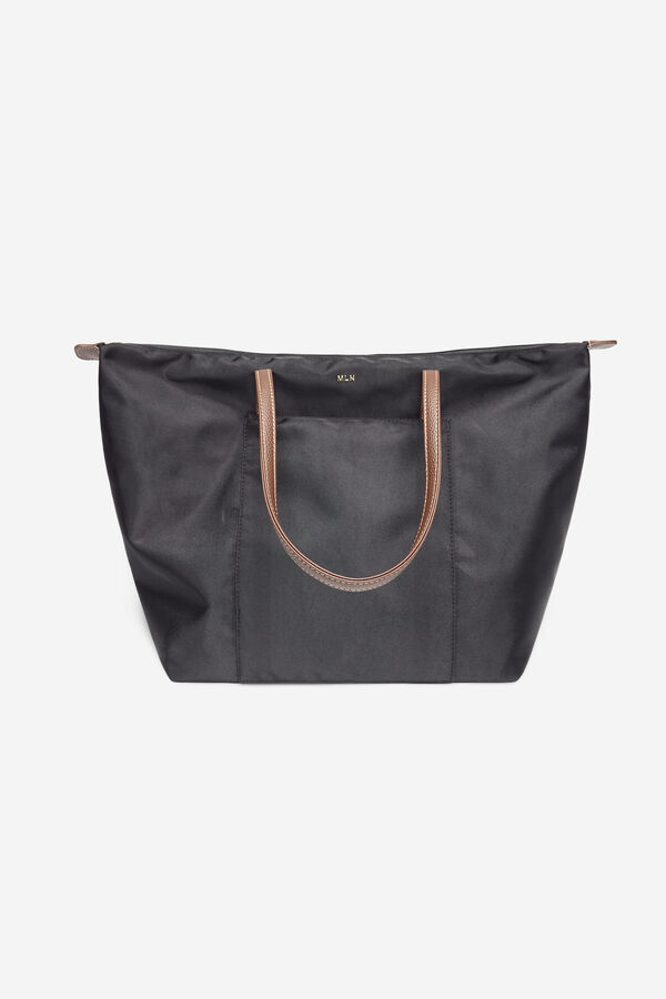 Milano Mala tote bag com alça dupla Preto