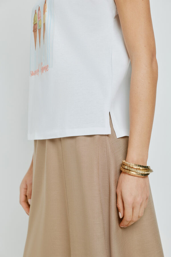 Milano Camiseta estampada manga corta Blanco