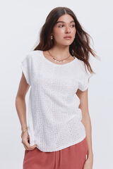 Milano T-shirt bimat&eacute;ria Branco