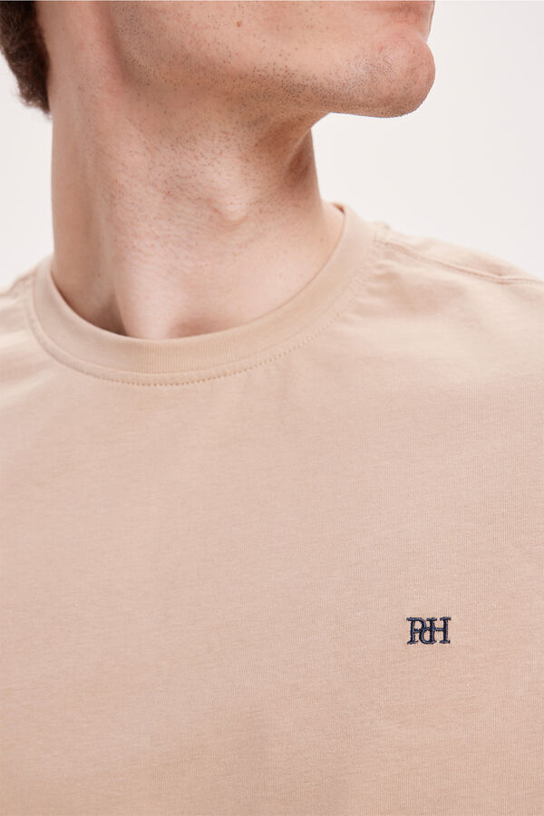 Pedro del Hierro Camiseta B&aacute;sica PDH Beige/Camel