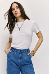 Milano T-shirt manga curta Branco