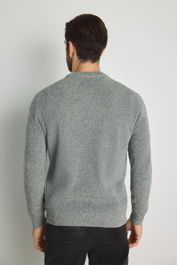 Springfield Jersey cuello caja Gris Oscuro