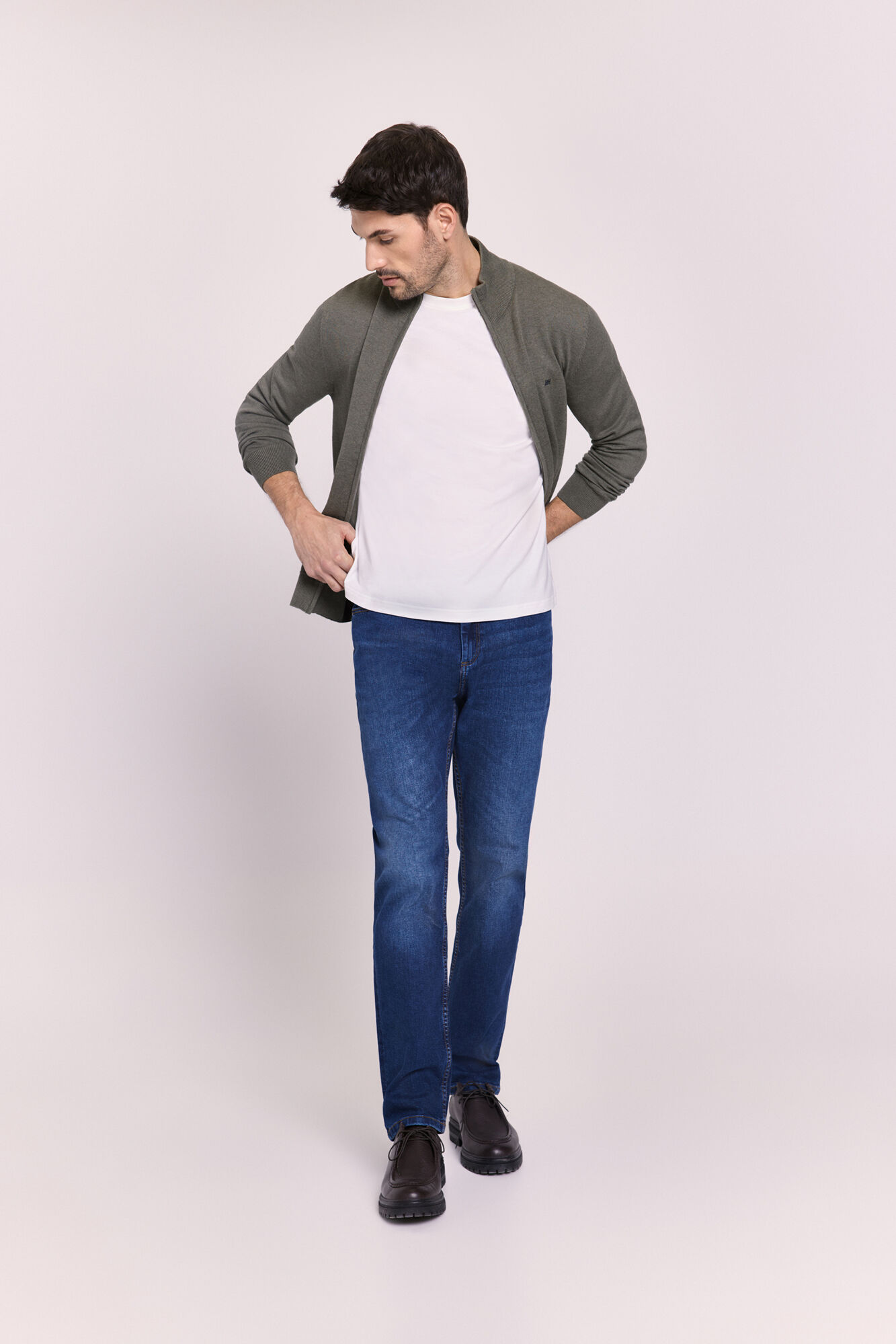 Pedro del Hierro Camiseta b&aacute;sica con logo bordado