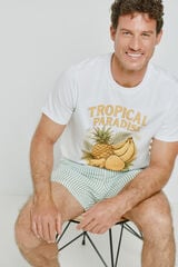 Milano T-shirt de manga curta Branco