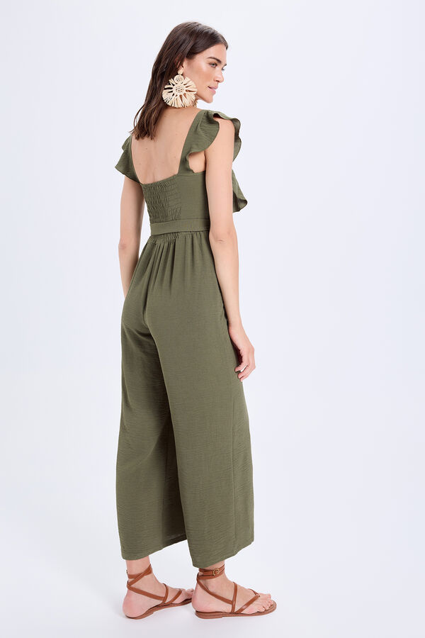 Milano Mono fluido cinturón Kaki Oscuro