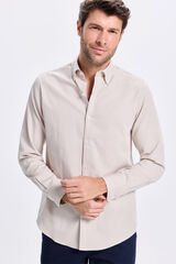 Milano Camisa Twill Lisa Bege