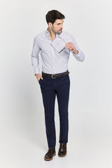 Pedro del Hierro Camisa cuadros manga larga Marr&oacute;n