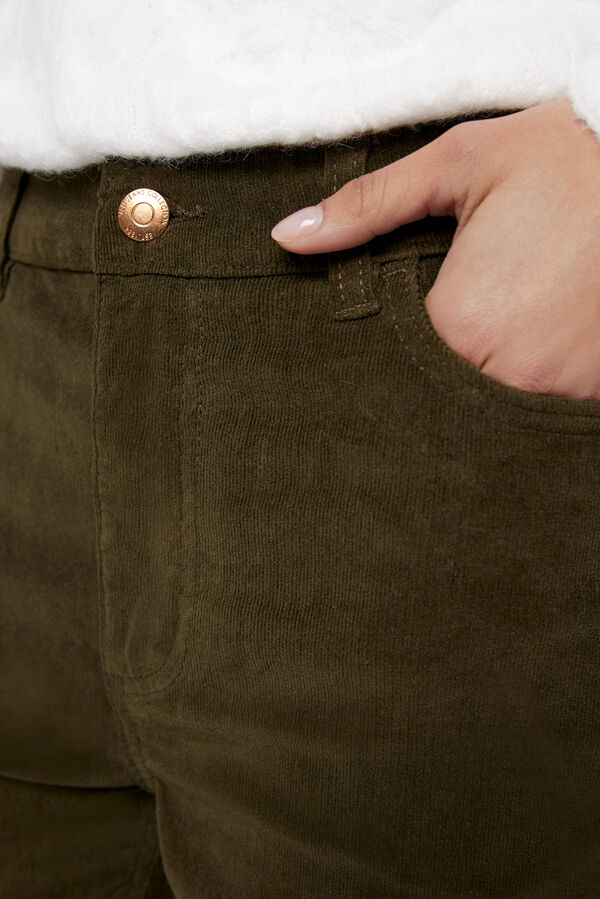 Milano Cal&ccedil;as de bombazina Verde