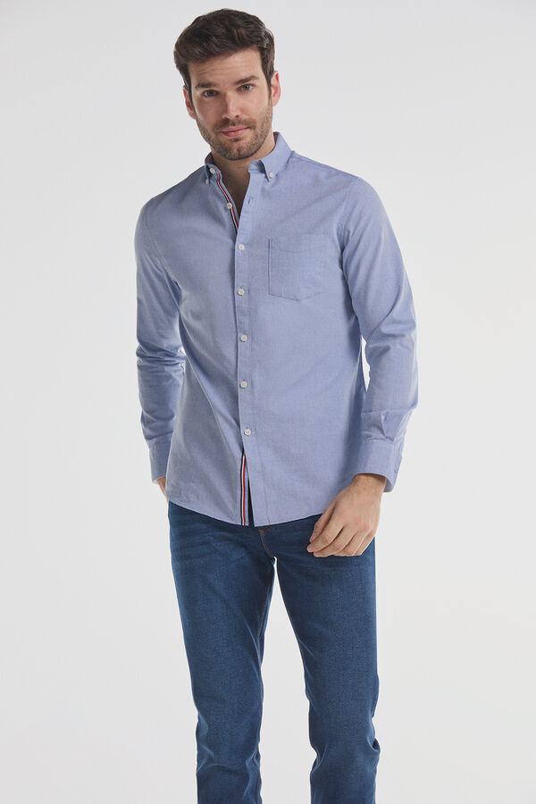 Fifty Outlet Camisa Oxford Lisa Azul