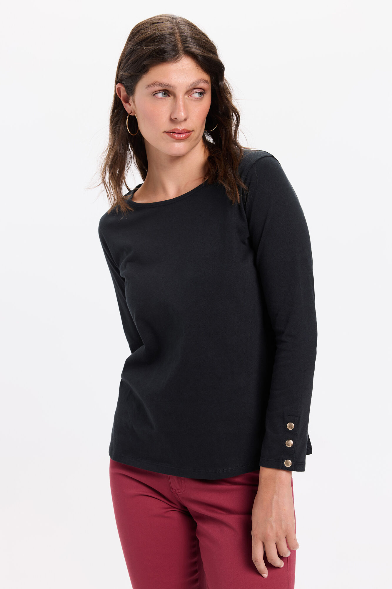 Milano Camiseta manga francesa de algodon