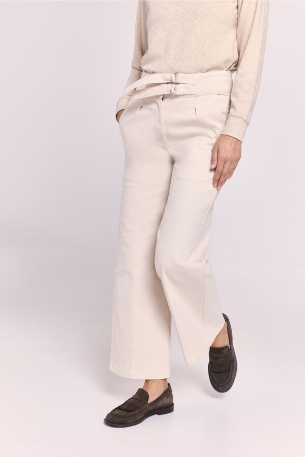 Milano Pantal&oacute;n ancho Beige