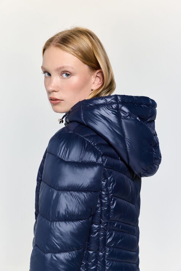 Milano Cazadora acolchada capucha Navy