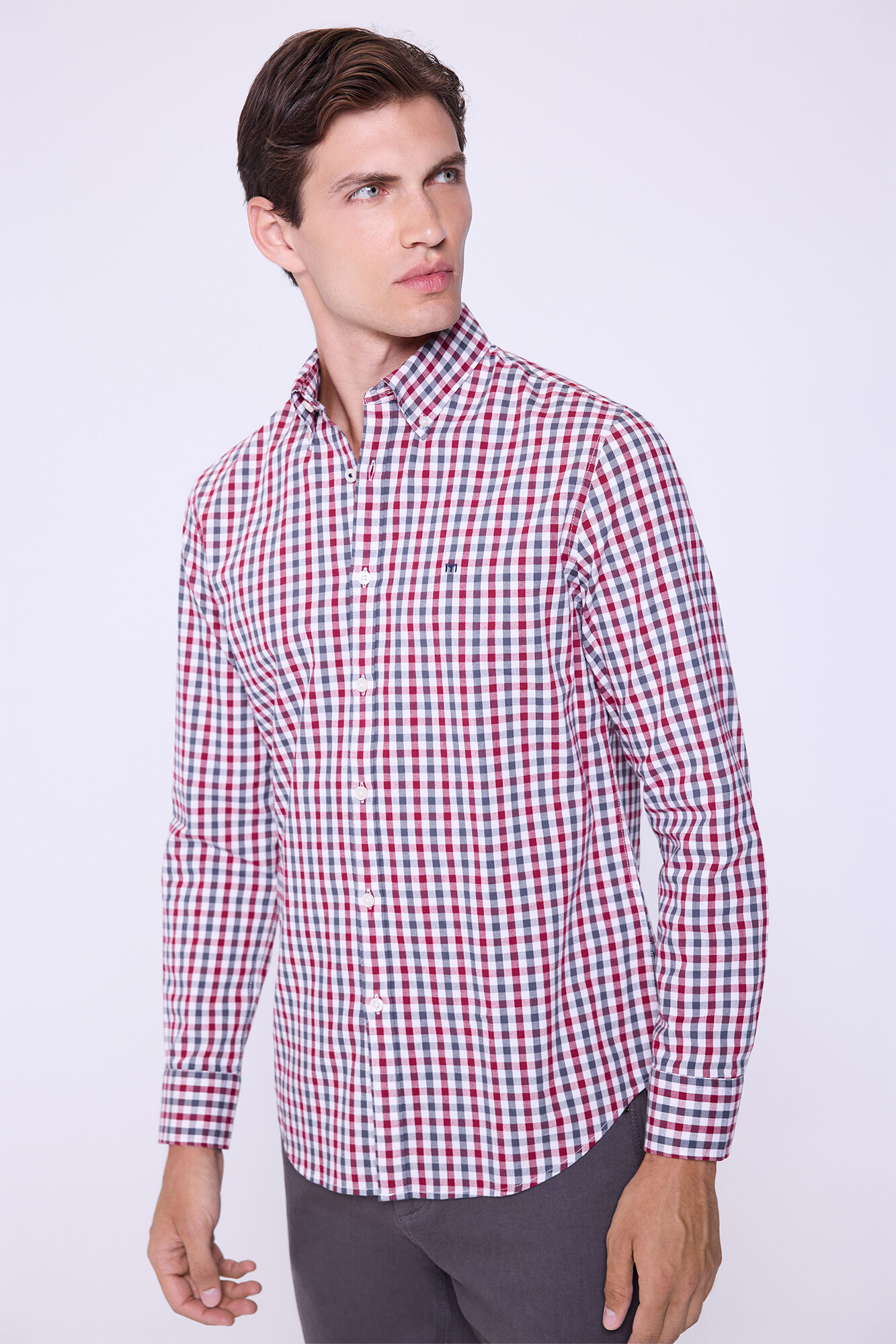 Milano Camisa xadrez com caimento relaxado