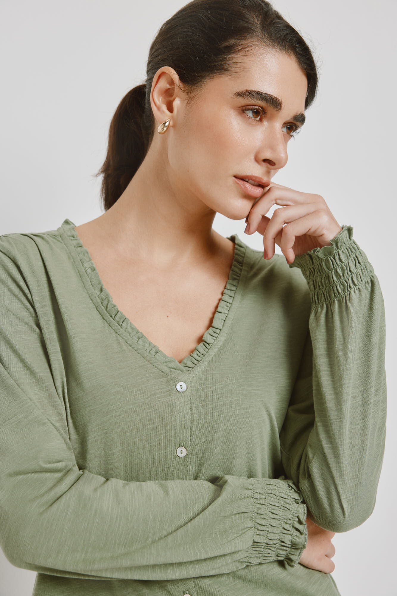 Milano T-shirt manga comprida