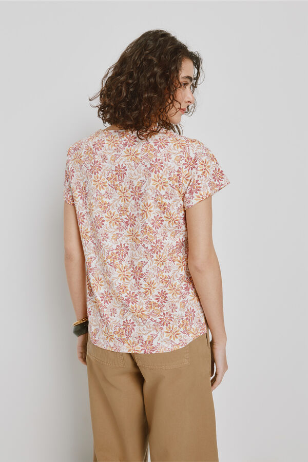 Milano T-shirt estampada de manga curta Marfim