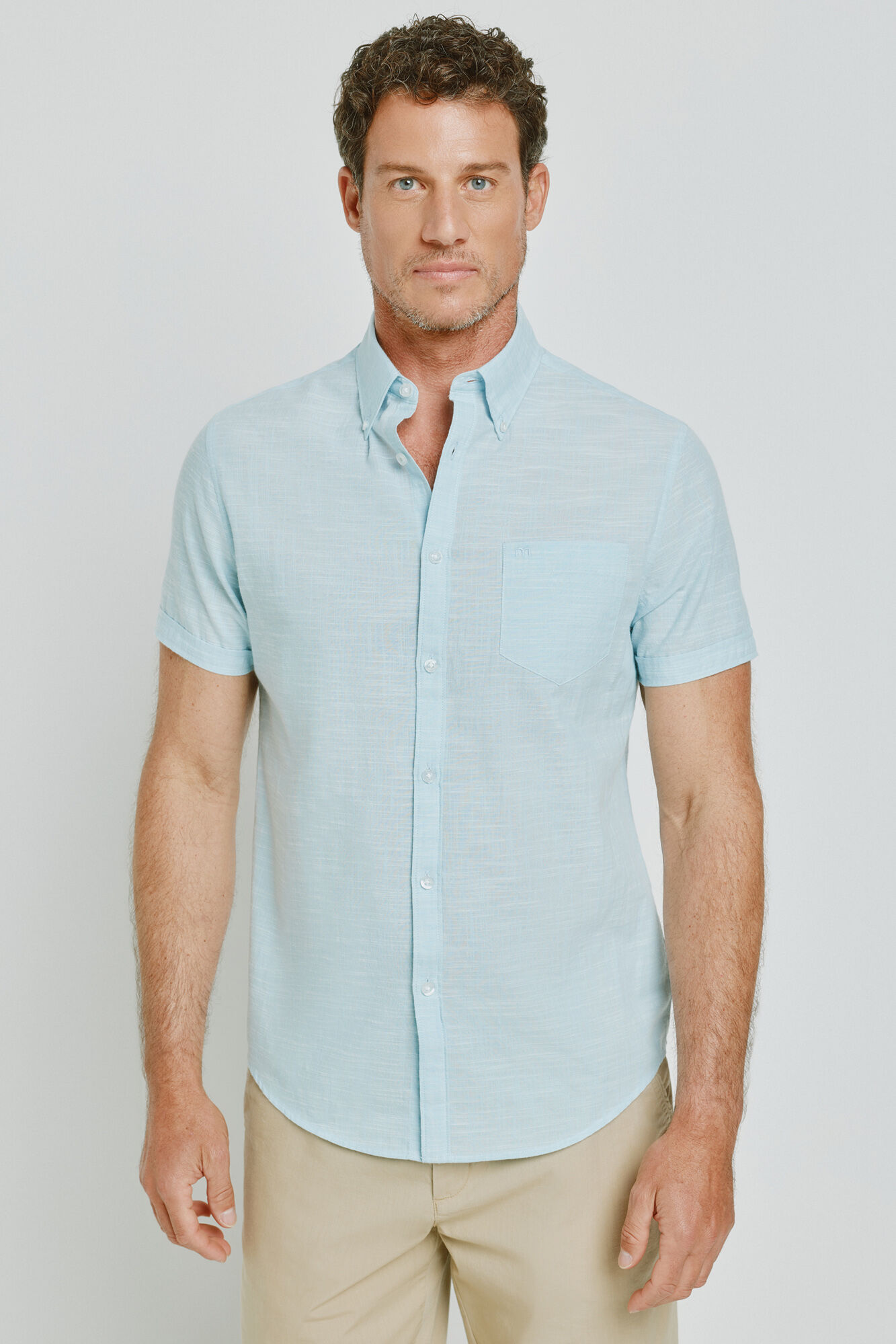 Milano Camisa lisa manga corta