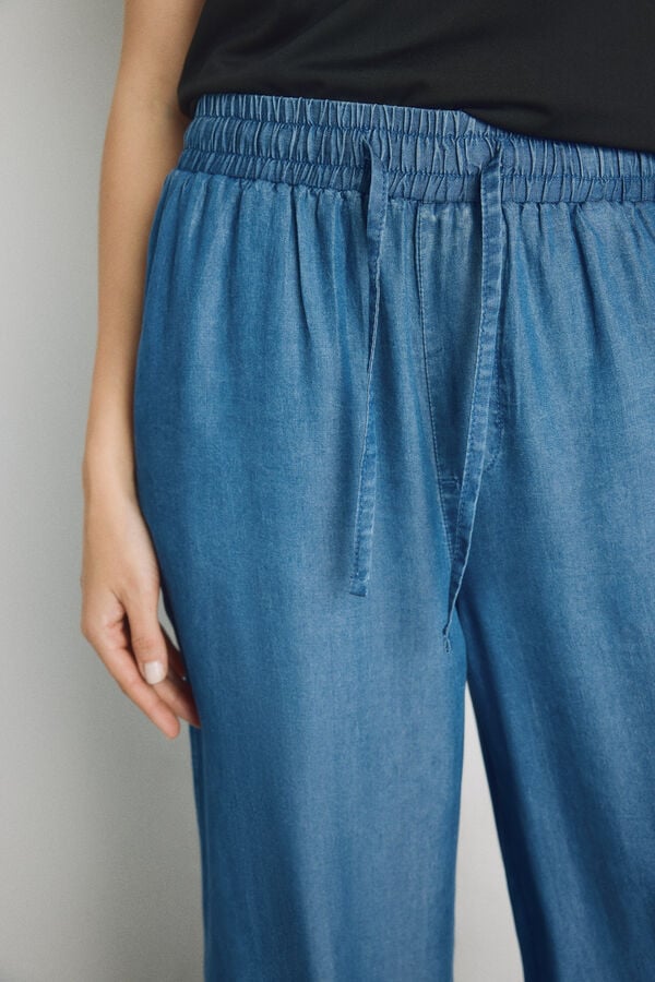 Milano Cal&ccedil;a jeans leve Azul claro