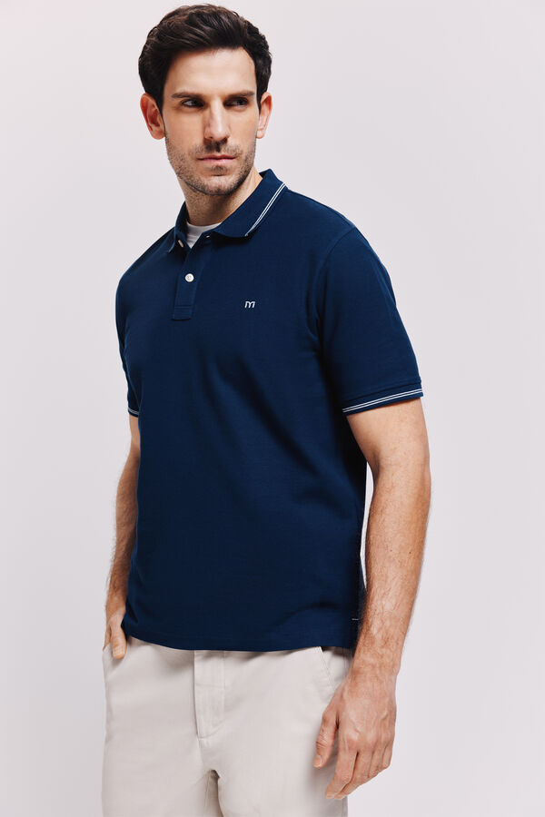 Milano Polo manga curta Marinho